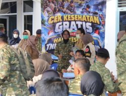 Bazar TNI dan Pemeriksaan Kesehatan Gratis Meriahkan HUT ke-81 TNI di Lanal Lampung