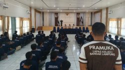 Lapas Kelas I Bandar Lampung Rekrut 80 Anggota Baru Pramuka, Dorong Pembentukan Karakter Warga Binaan