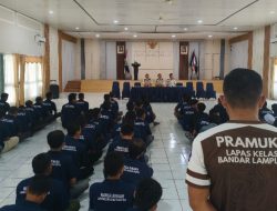 Lapas Kelas I Bandar Lampung Rekrut 80 Anggota Baru Pramuka, Dorong Pembentukan Karakter Warga Binaan