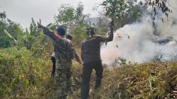 HUT TNI ke 81 , Dandim 0410/KBL dan Jajaran Gelar Kerja bakti di Pasar Tamin