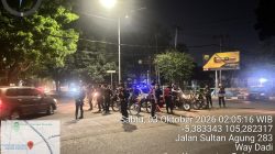 Gegana Lampung Gelar Patroli Janji Jaga Guna Pastikan Keamanan Masyarakat Saat Beristirahat