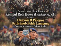 Kompol Robi Bowo Wicaksono Resmi Jabat Danyon B Satbrimob Polda Lampung