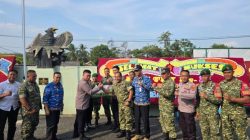 Kapolsek Tanjung bintang Geruduk Posramil Koramil Tanjung bintang,Berikan Ucapan Selamat Dihari Jadi TNI Ke 81
