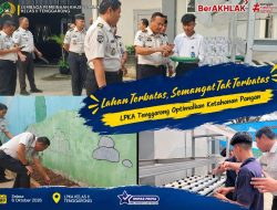 Lahan Terbatas, Semangat Tak Terbatas: LPKA Tenggarong Optimalkan Ketahanan Pangan