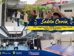 Sabtu Ceria, LPKA Tenggarong Gelar Olahraga Bersama Petugas, Peserta Magang, dan Anak Binaan