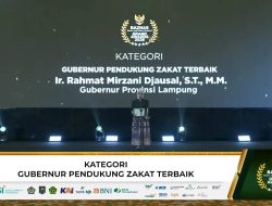 Gubernur Mirza Kembali Raih Grand BAZNAS Awards 2026, Perkuat Ekosistem Zakat Produktif di Lampung