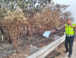 Polda Lampung Pastikan Lalu Lintas Kembali Normal Usai Penanganan Lahan di Sekitar Gerbang Tol Menggala