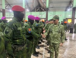 Sukses Menjalani Tugas 49 Prajurit Marinir Tergabung Dalam Satgas Pamtas RI-PNG Mendapat Kenaikan Pangkat Luar biasa