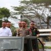Perkuat Sinergitas, Dansat Brimob Polda Lampung Hadiri Apel Kebangsaan di Lapangan Saburai