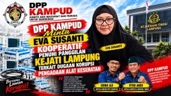 Dugaan Korupsi Proyek Alkes RSUD Ahmad Hanafiah, DPP KAMPUD Minta Eva Susanti Kooperatif Hadiri Panggilan KEJATI Lampung