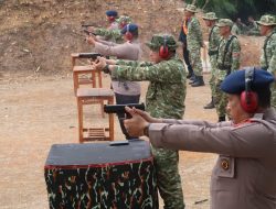 KODIM 0411/LT GERUDUK MAKO BATALYON B PELOPOR UNTUK LATIHAN MENEMBAK BERSAMA