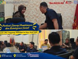 Perkuat Sinergi Pembinaan dan Reintegrasi Sosial, Kepala LPKA Tenggarong Silaturahmi ke Dinas Sosial Kukar